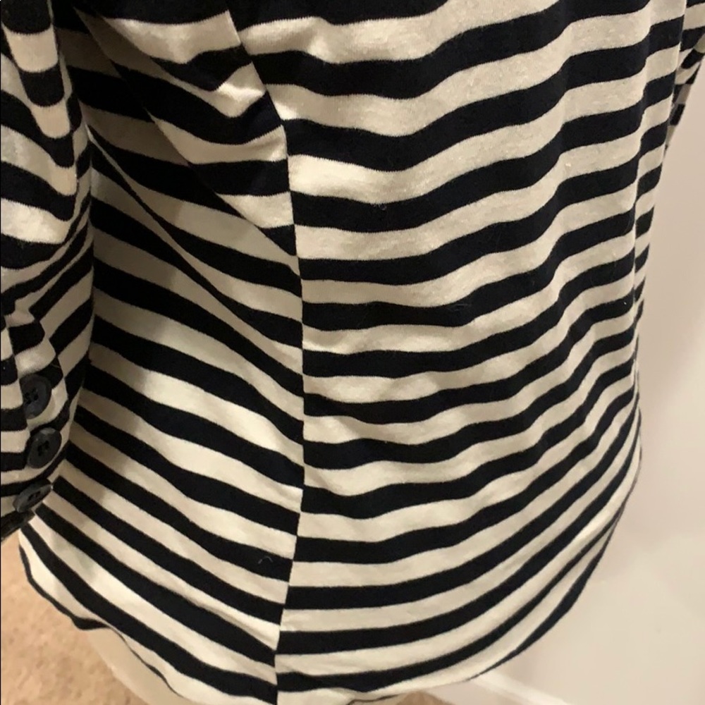 Black/white knit blazer Sz M - Picture 6 of 8